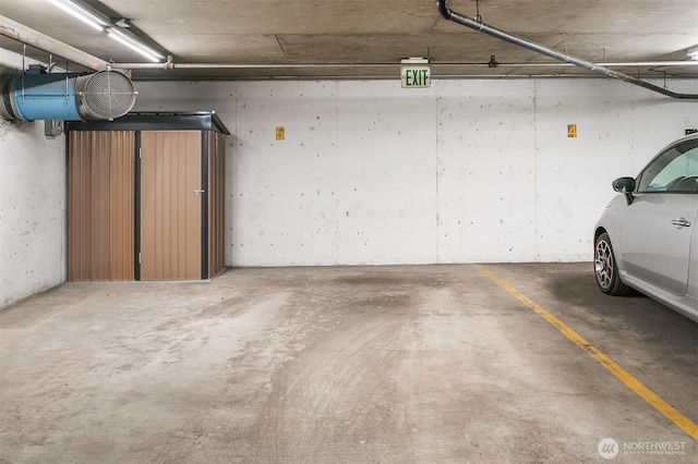 view of parking deck