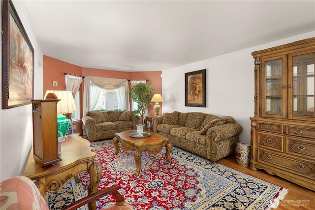 13103 SE 261st Pl, Kent, WA 98030 - living room featuring wood finished floors