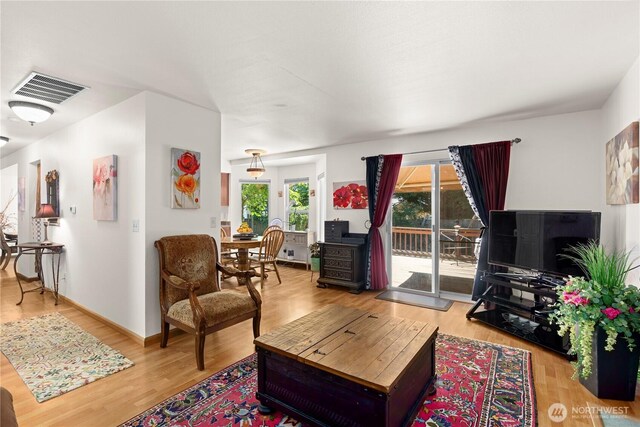 13103 SE 261st Pl, Kent, WA 98030 - living area with visible vents and wood finished floors