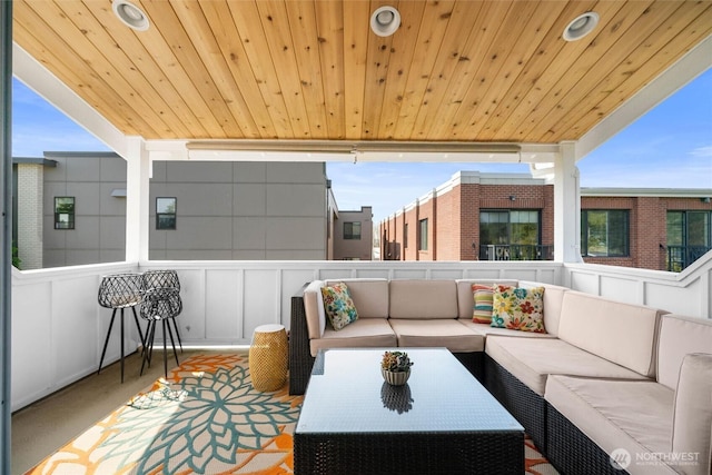 view of patio / terrace with outdoor lounge area