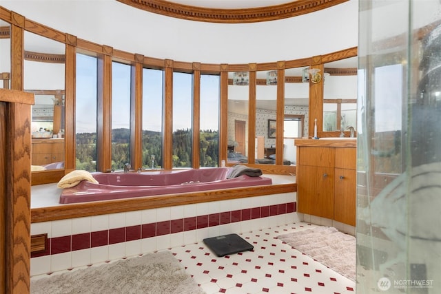 4385 Wildwood Ln, Anacortes, WA 98221 - full bathroom featuring vanity and a tub