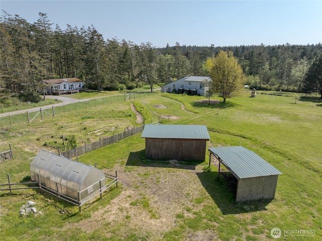 486 Wren Rd, Lopez Island, WA 98261 - aerial view with a rural view and a forest view