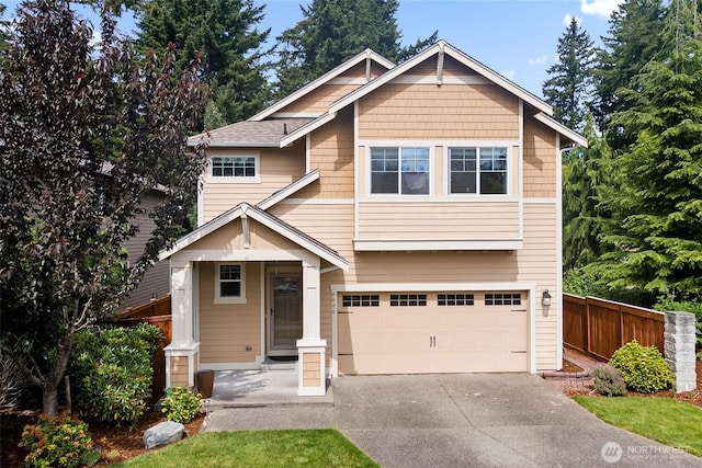 4000 Cameron Dr NE, Lacey, WA 98516 - craftsman-style house with driveway and a garage