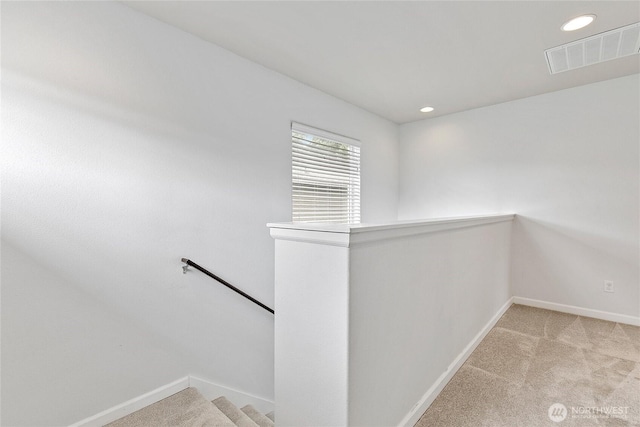 4000 Cameron Dr NE, Lacey, WA 98516 - stairway featuring carpet flooring and recessed lighting