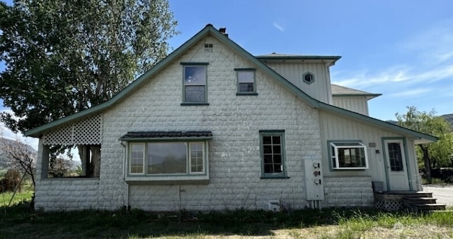 view of back of property