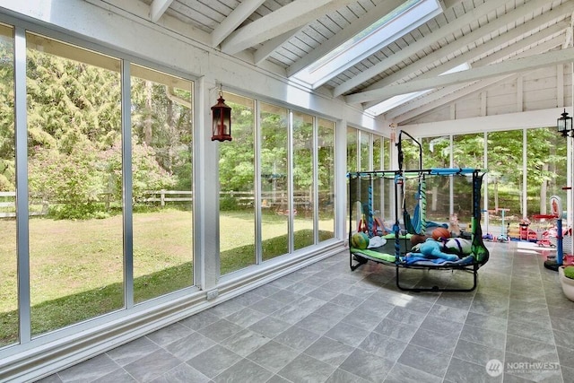 70 Shadow Trl, Sequim, WA 98382 - sunroom / solarium with beam ceiling and a skylight