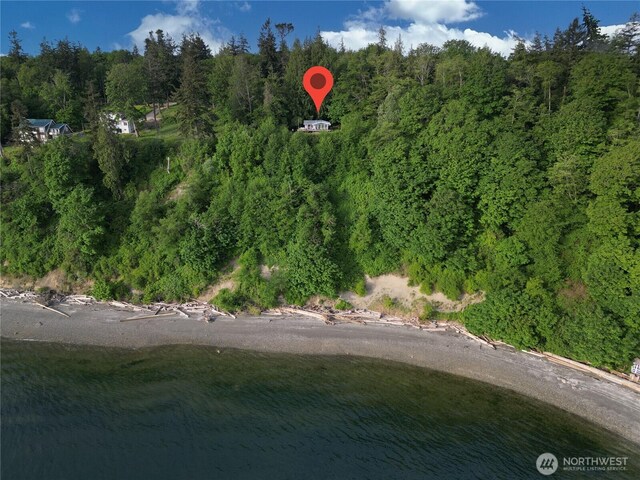 36 K Beach Way, Hat Island, WA 98206 - aerial overview of property's location with a forest
