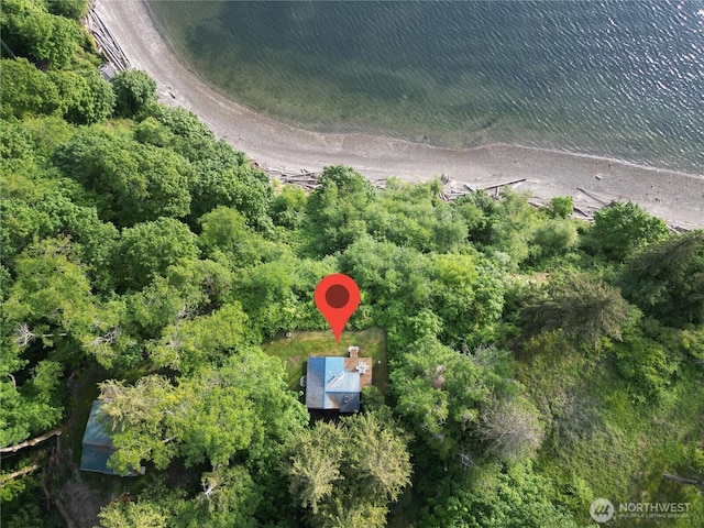 36 K Beach Way, Hat Island, WA 98206 - aerial view of property and surrounding area featuring a large body of water