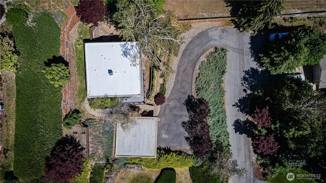 aerial view of property's location