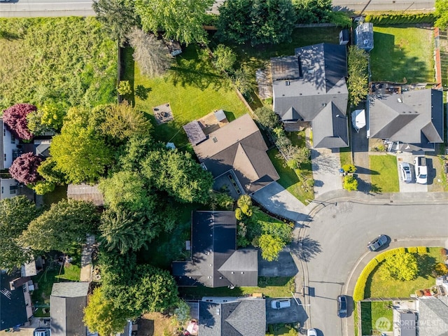 drone / aerial view featuring a residential view