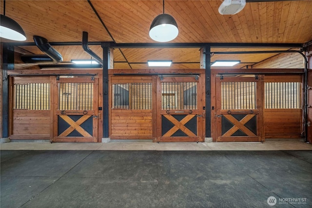 view of horse barn