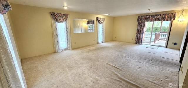 view of carpeted empty room
