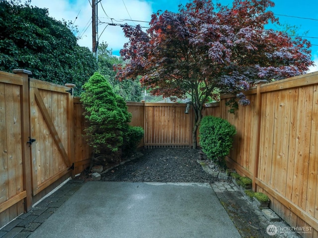 view of patio / terrace with a fenced backyard