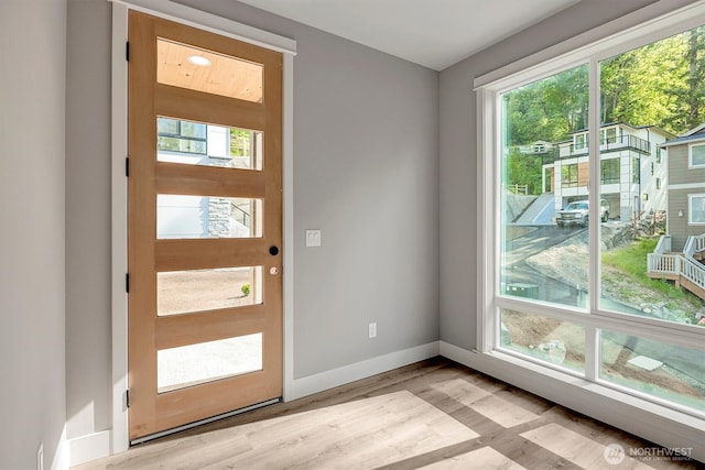 1343 211th Ave NE, Sammamish, WA 98074 - doorway featuring healthy amount of natural light and light wood finished floors