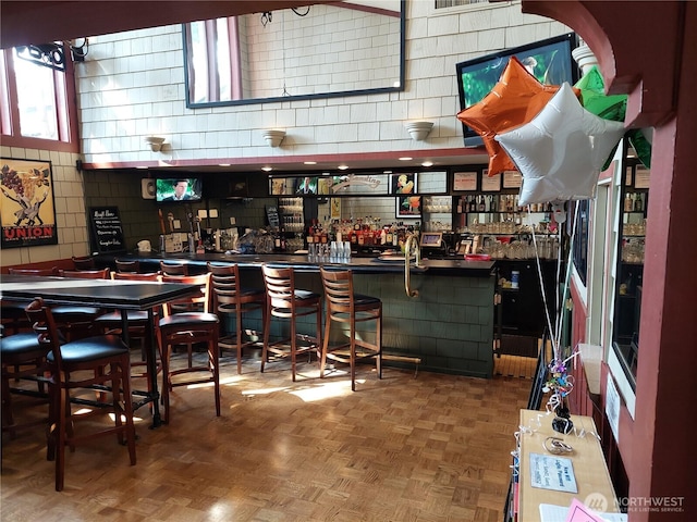 view of indoor dry bar