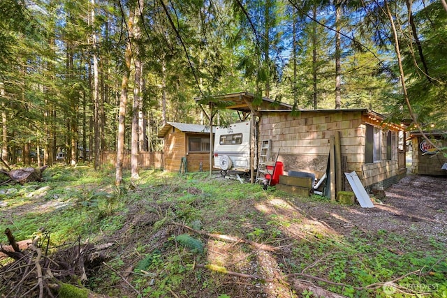 view of outbuilding