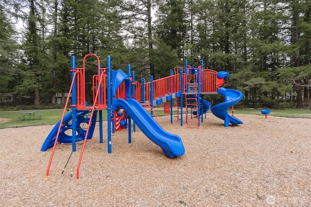 view of community jungle gym