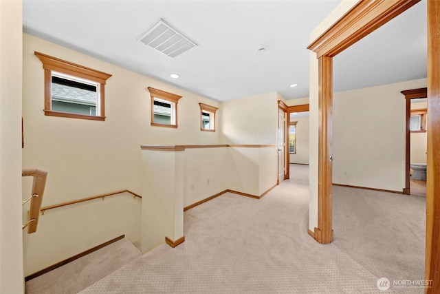 7827 Ingram Ln SE, Snoqualmie, WA 98065 - corridor with baseboards, carpet flooring, and an upstairs landing