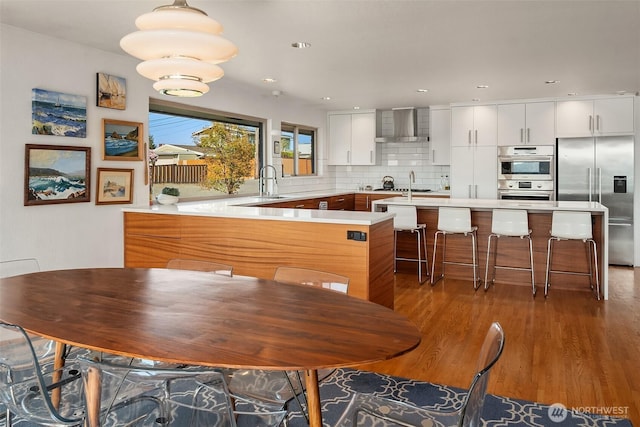 6614 N 49th St, Tacoma, WA 98407 - dining area featuring wood finished floors