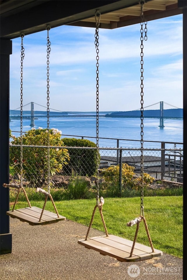 6614 N 49th St, Tacoma, WA 98407 - water view with fence