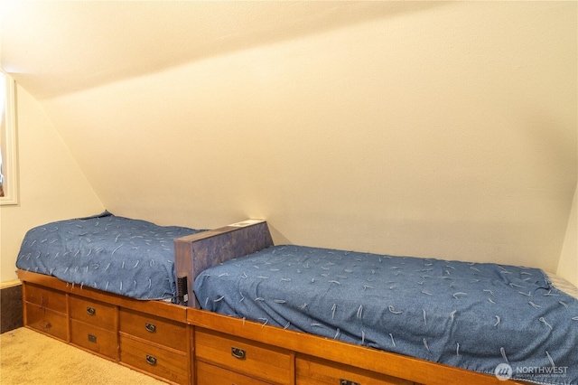 bedroom with carpet