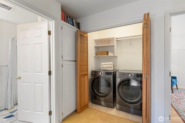 4375 Erin St, Port Townsend, WA 98368 - laundry area with independent washer and dryer
