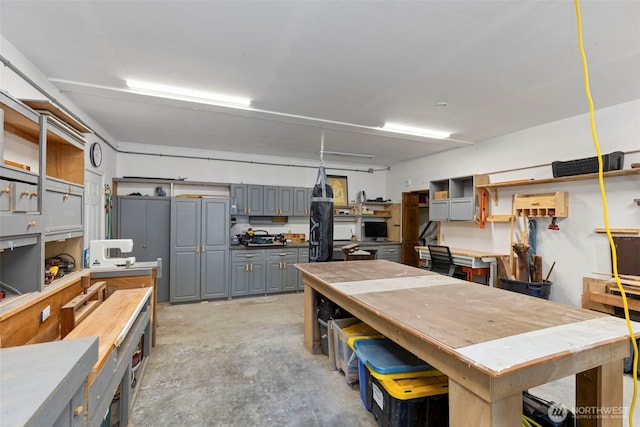 4375 Erin St, Port Townsend, WA 98368 - garage featuring a workshop area