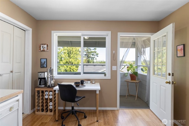 4375 Erin St, Port Townsend, WA 98368 - office with plenty of natural light, light wood finished floors, and baseboards