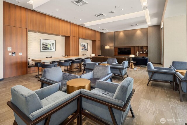 community lobby featuring visible vents