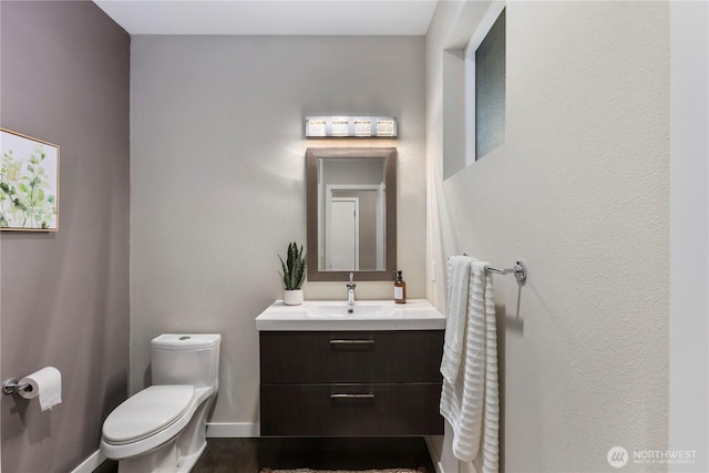 11508 SE 83rd St, Newcastle, WA 98056 - half bath with vanity, toilet, and baseboards