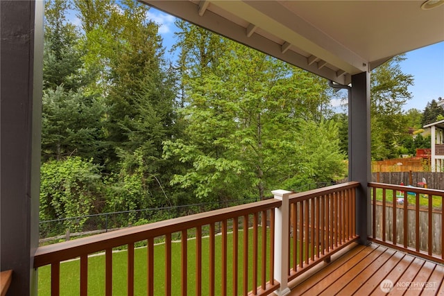 11508 SE 83rd St, Newcastle, WA 98056 - wooden terrace with a lawn