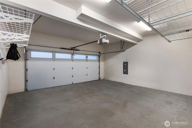 11508 SE 83rd St, Newcastle, WA 98056 - garage featuring electric panel and a garage door opener