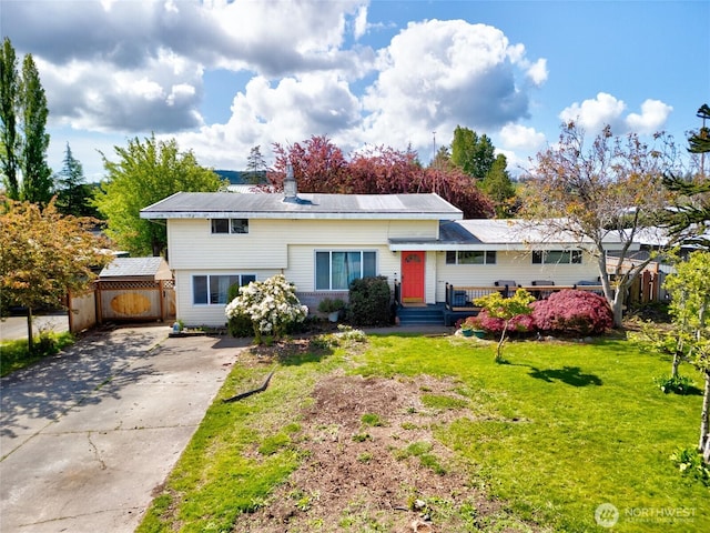 1705 36th St, Anacortes, WA 98221 - tri-level home with concrete driveway