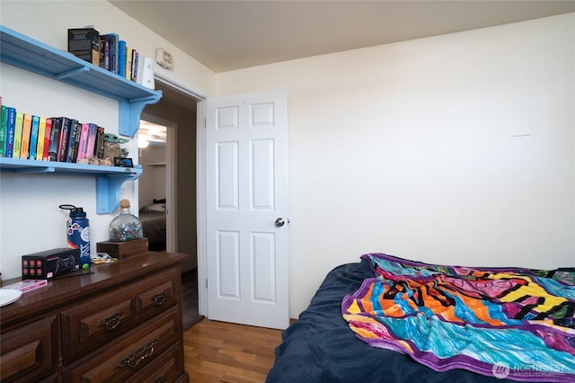 1705 36th St, Anacortes, WA 98221 - bedroom with dark wood-style flooring
