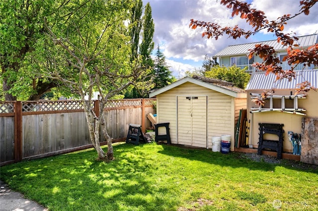 1705 36th St, Anacortes, WA 98221 - view of yard featuring a shed and an outbuilding