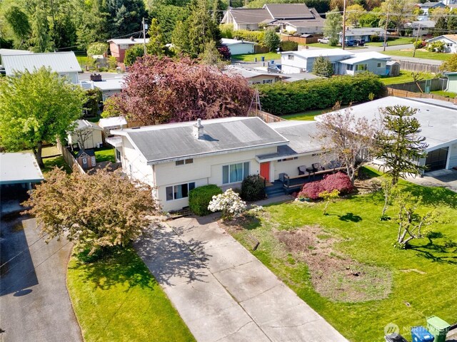 1705 36th St, Anacortes, WA 98221 - aerial perspective of suburban area