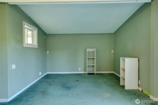 153 Biscuit Ridge Rd, Dixie, WA 99329 - carpeted empty room with lofted ceiling and baseboards