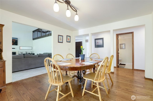 1614 Mckinnon Dr, Oak Harbor, WA 98277 - dining area featuring light wood-style flooring and baseboards