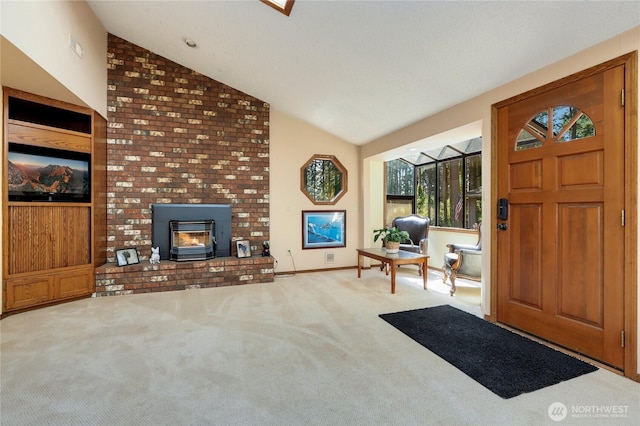 1614 Mckinnon Dr, Oak Harbor, WA 98277 - carpeted entrance foyer with lofted ceiling