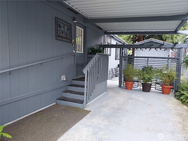 exterior space featuring fence