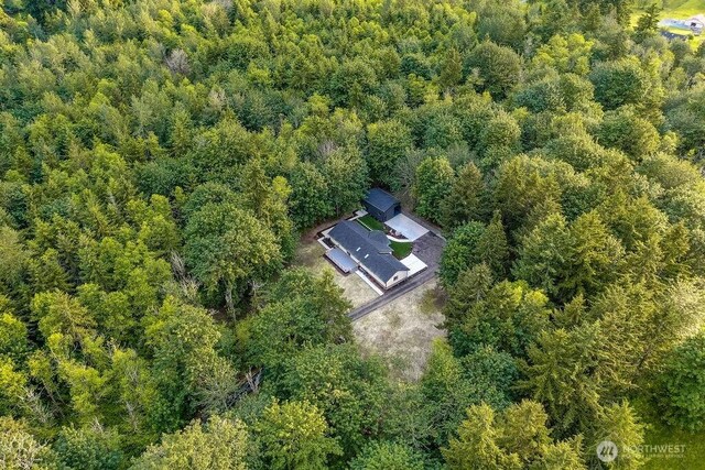 27716 114th Ave E, Graham, WA 98338 - drone / aerial view with a wooded view