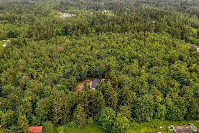 27716 114th Ave E, Graham, WA 98338 - birds eye view of property with a wooded view