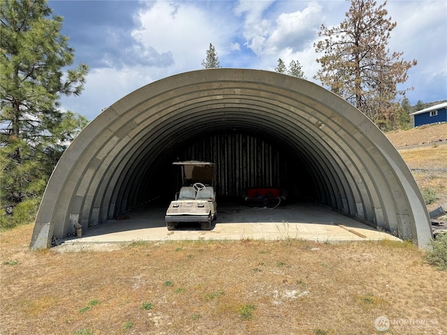 view of parking / parking lot