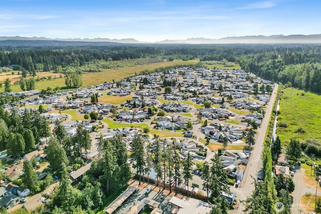 7704 Birch Bay Dr Unit 4904, Blaine, WA 98230 - birds eye view of property featuring a wooded view and a mountain view