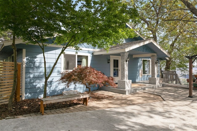 view of front of home