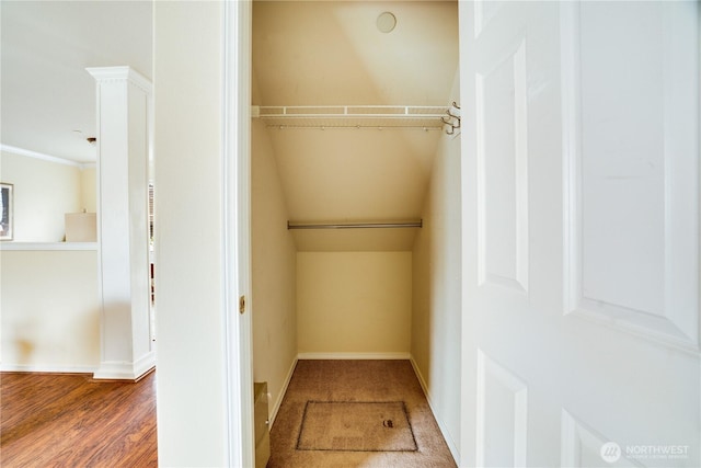 view of closet
