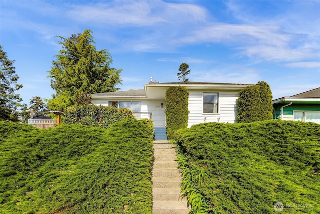 view of front of home