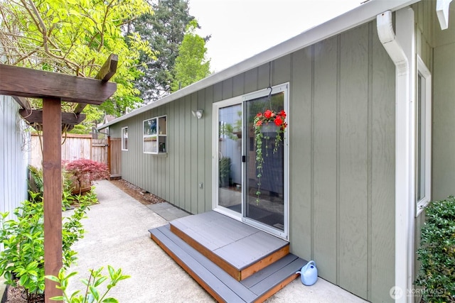 exterior space with fence