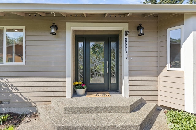 view of property entrance