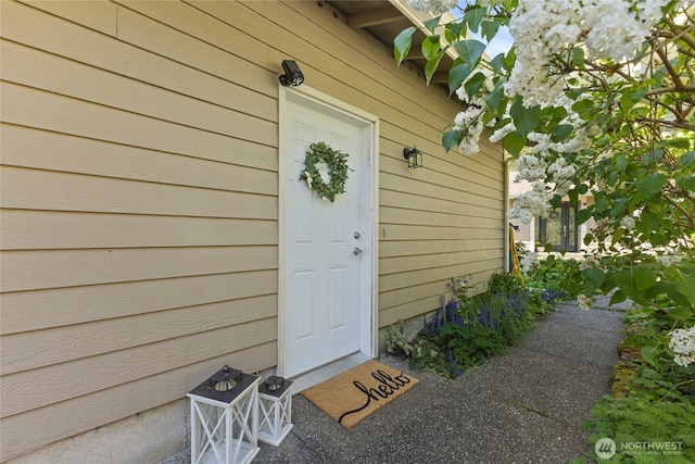 view of entrance to property